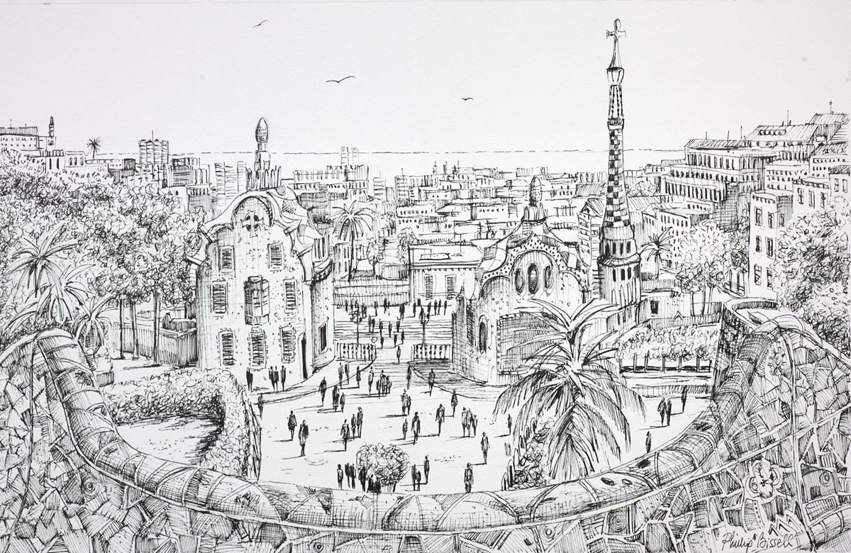 Gaudí's Parc Güell (Sketch)